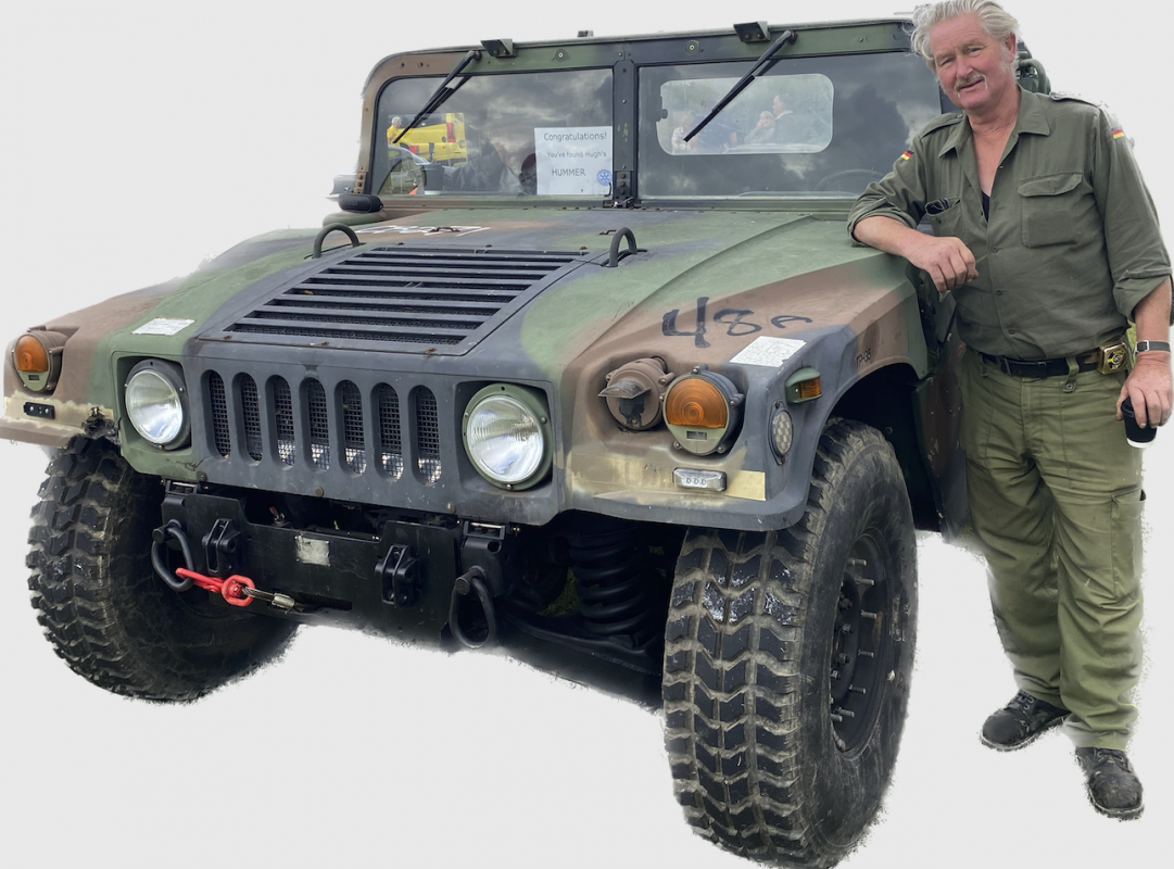 President Hugh Allen with Hummer