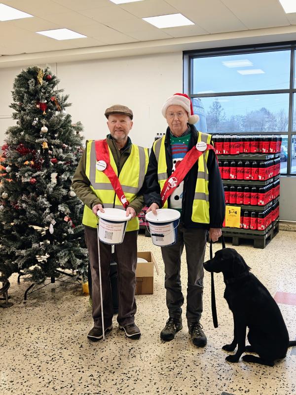 Mark Chamley, Rotary President and Secretary Eamon Lambert with 