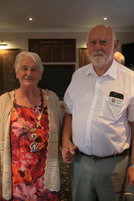 past president Martin and President Margaret