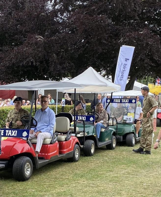 Presidents in convoy driven by our fellow Rotarians from across Norfolk!