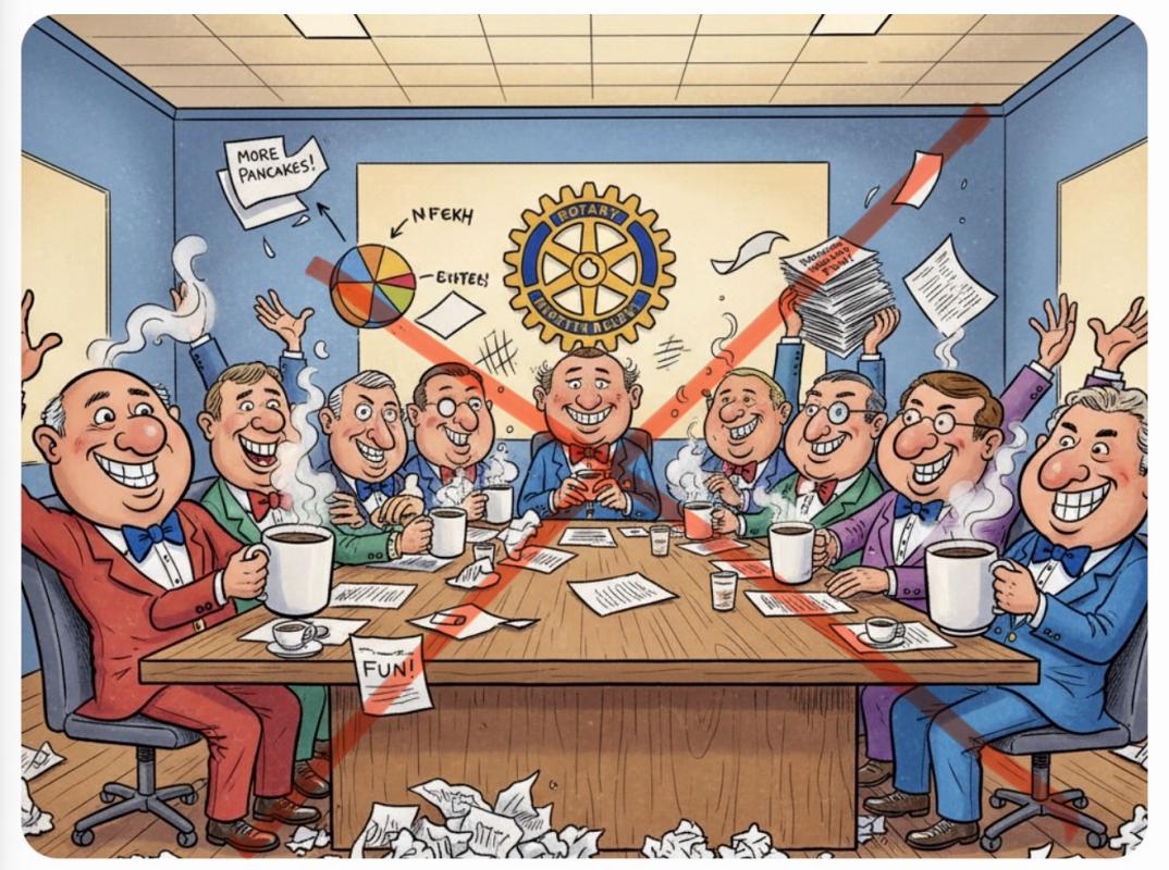 This is definitely not a Rotary Business meeting. Besides that, we have admitted women for over thirty years. 