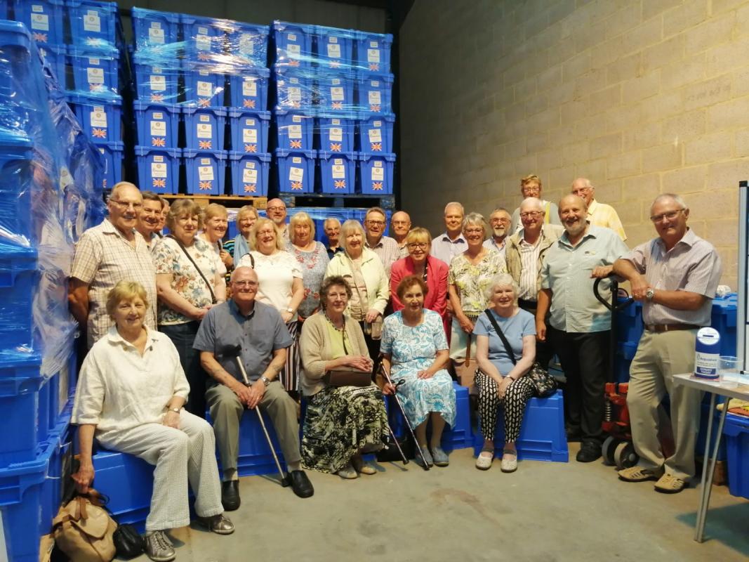 Club members and friends at the The Aquabox Warehouse in Wirksworth Derbyshire