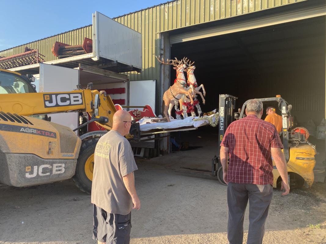 Santa's sleigh renovations July 2026