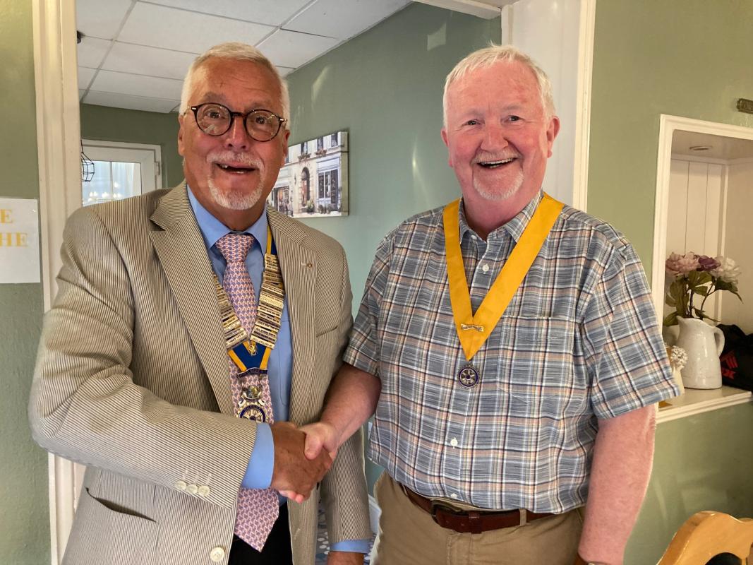 Pres Nominee Gareth Whitcombe with Pre Gareth Evans 