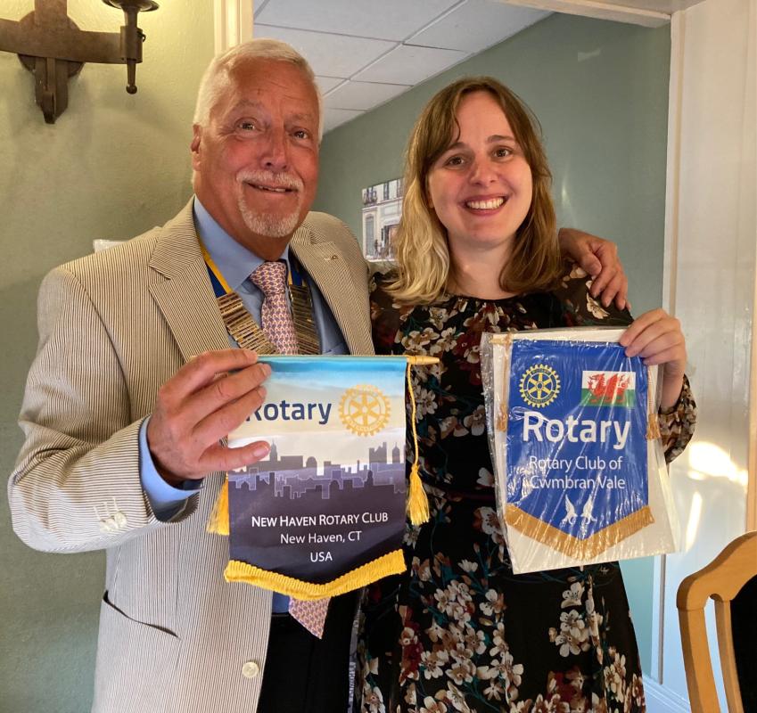 Pres Gareth with Rtn Courtney
Fennell