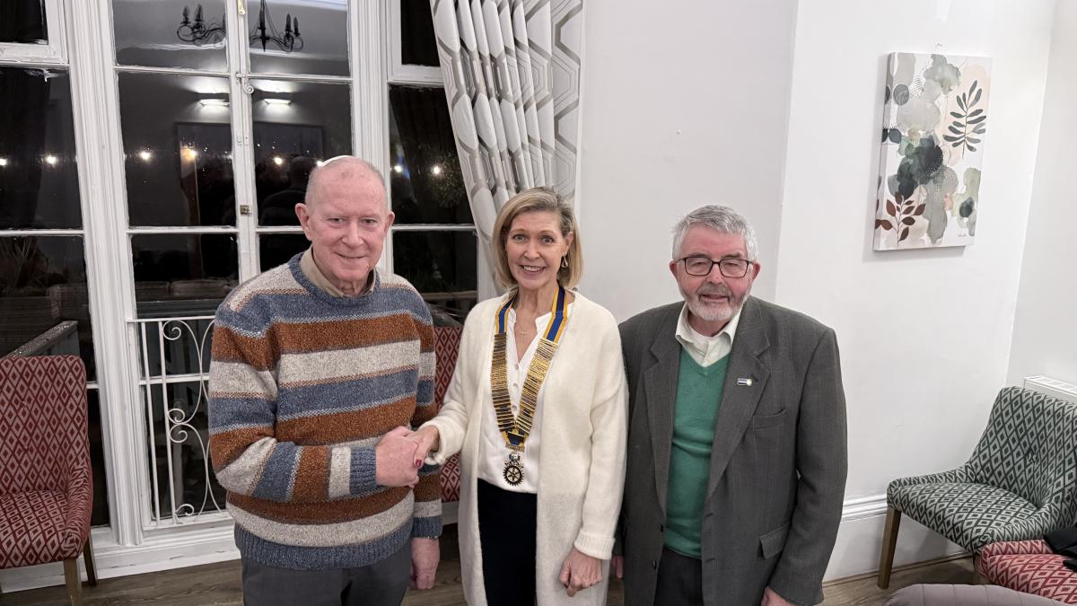 Secretary Gareth, President Nancy, Treasurer Phil