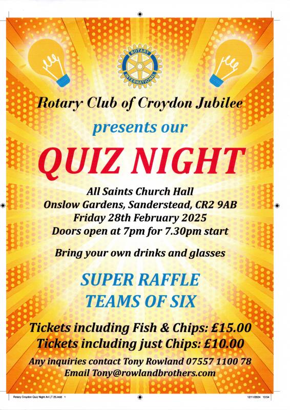 Quiz Night 28th February 2025