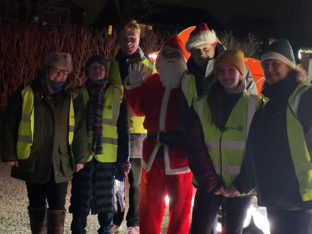 Lighthouse supporters with Santa