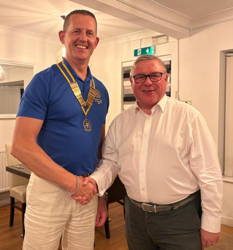 President Martin Stibbards welcomes Mark Francois