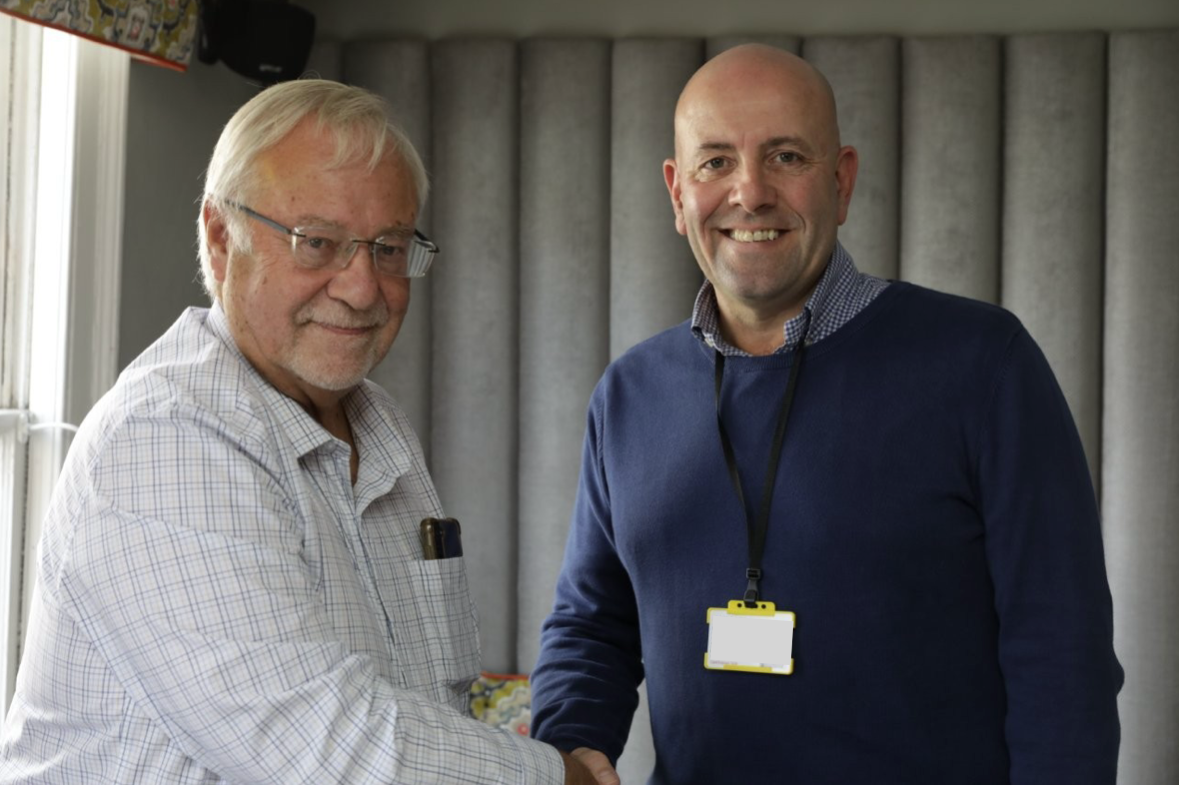 Barry Clark with Mick Bott