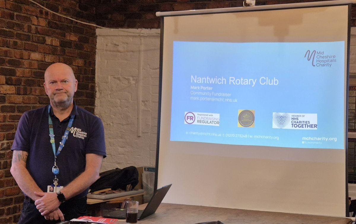 Mark Porter from Mid Cheshire Hospitals Charity.