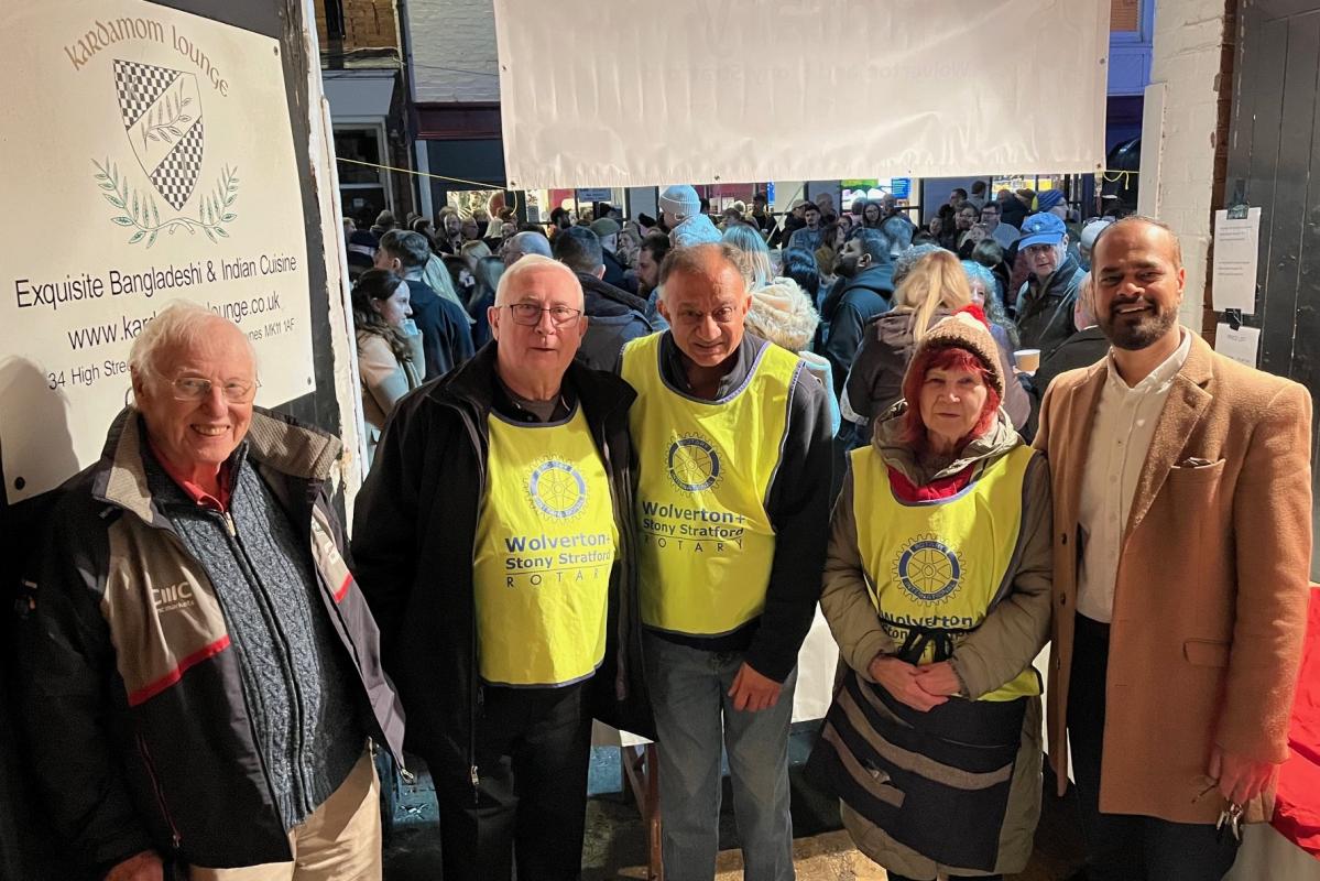 After the rush at our mulled wine stall at 'Stony Lights' Fair