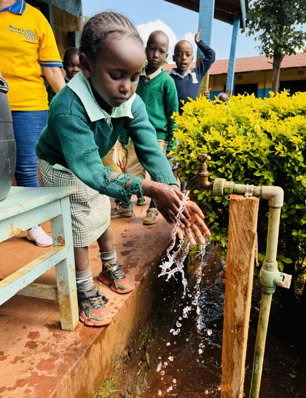 Water from the wells