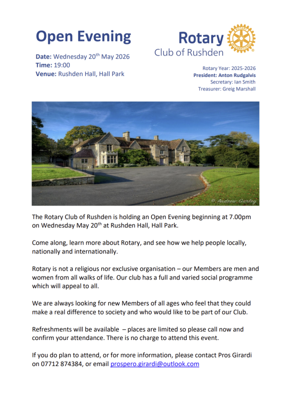 Open Evening Details