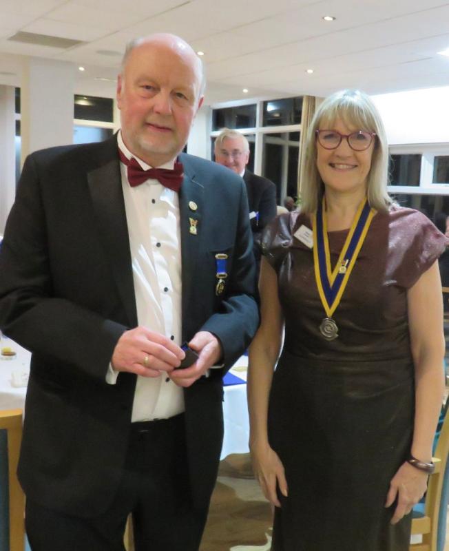 President Alicia with Sapphire PHF Graham Davies