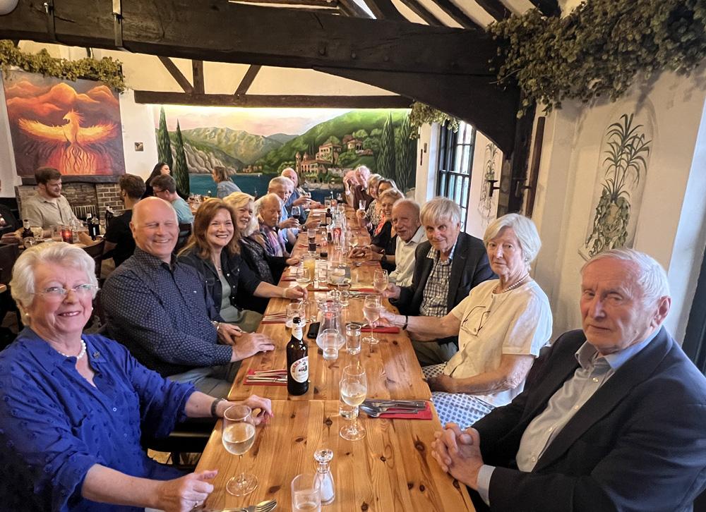 Dinner with guests 29 August 2024 at Piccolo Cafe in Farnham