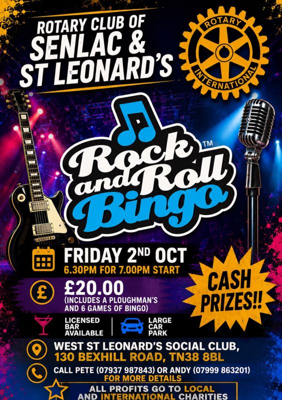 Rock and Roll Bingo Poster
