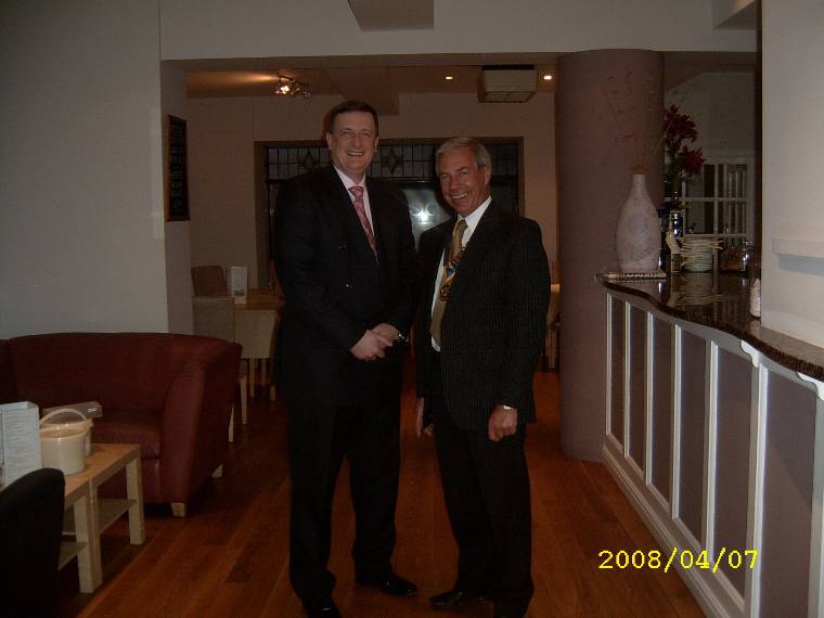 Pres.Bob with Chief Constable Graham Maxwell