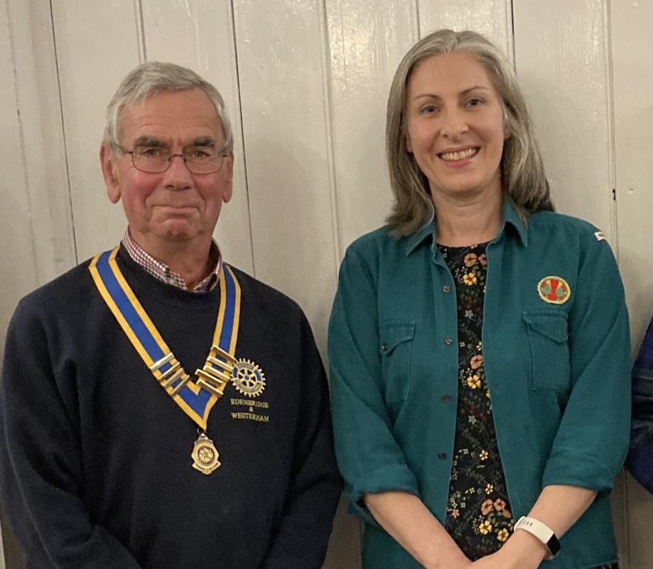 President Paul with Maggie Gibbins