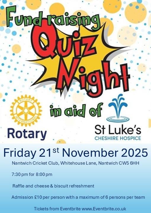 Fund raising Quiz Night 2025
