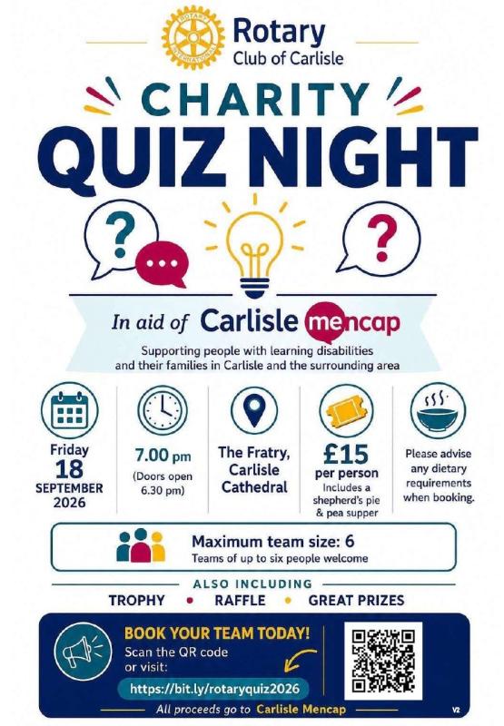 Quiz night poster 2026