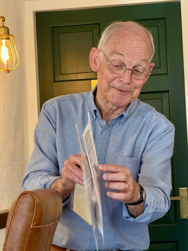 Roger speaking about the Presteigne POW camp