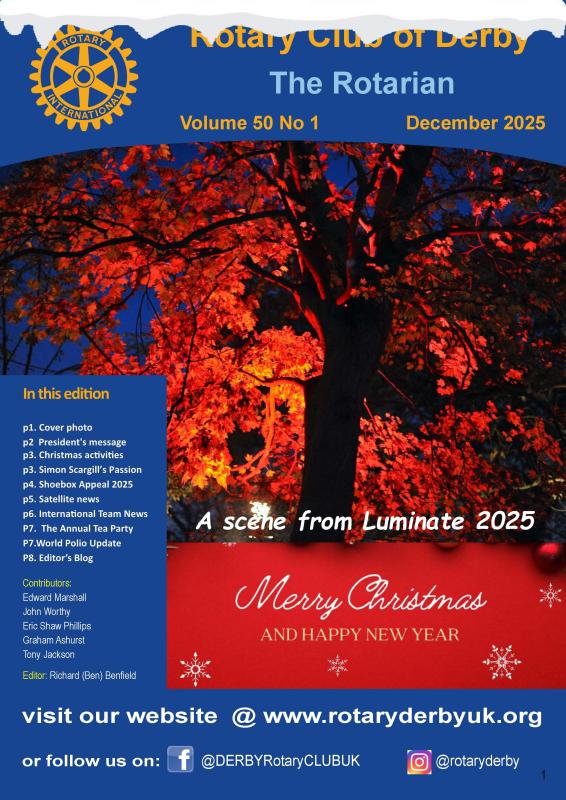 Front page of the December 2025 edition