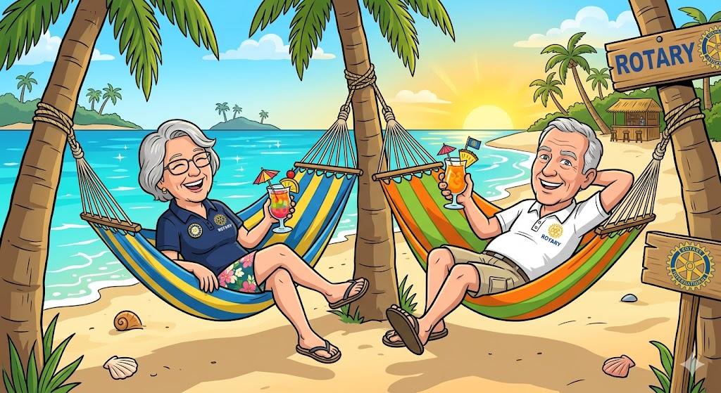 Rotarians having a month off
