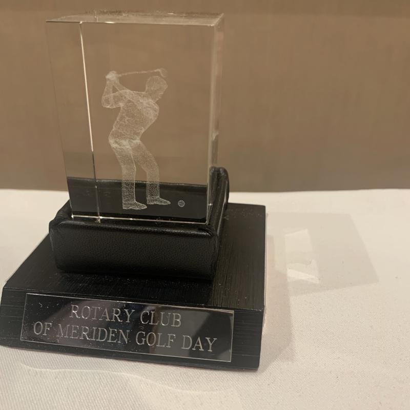 The trophy for this event.