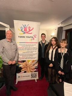 Torriyouth members with club President Martyn