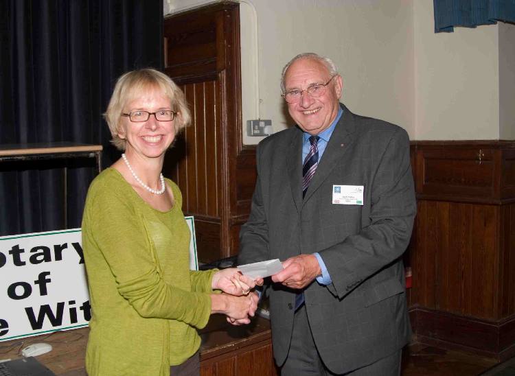 Dr Lister Receiving the Cheque