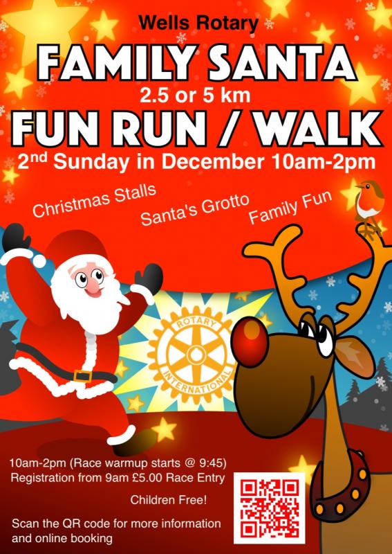  All entrants to the Fun run/walk get a medal and if you would like a dated medal you will need to register (deadline for dated medal 1st December) online using the link below. 

https://rotary-event.org/C1230/santa-fun-run-24/new
