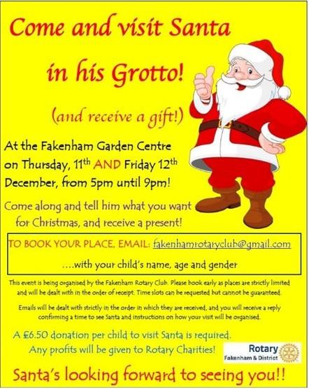 Meet Santa in his Grotto