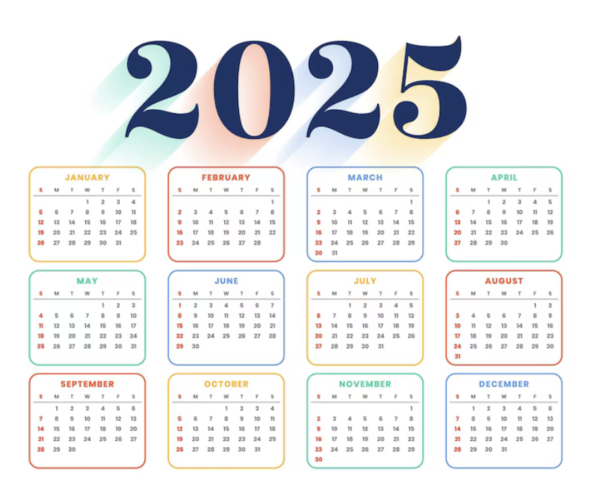 2025 calendar