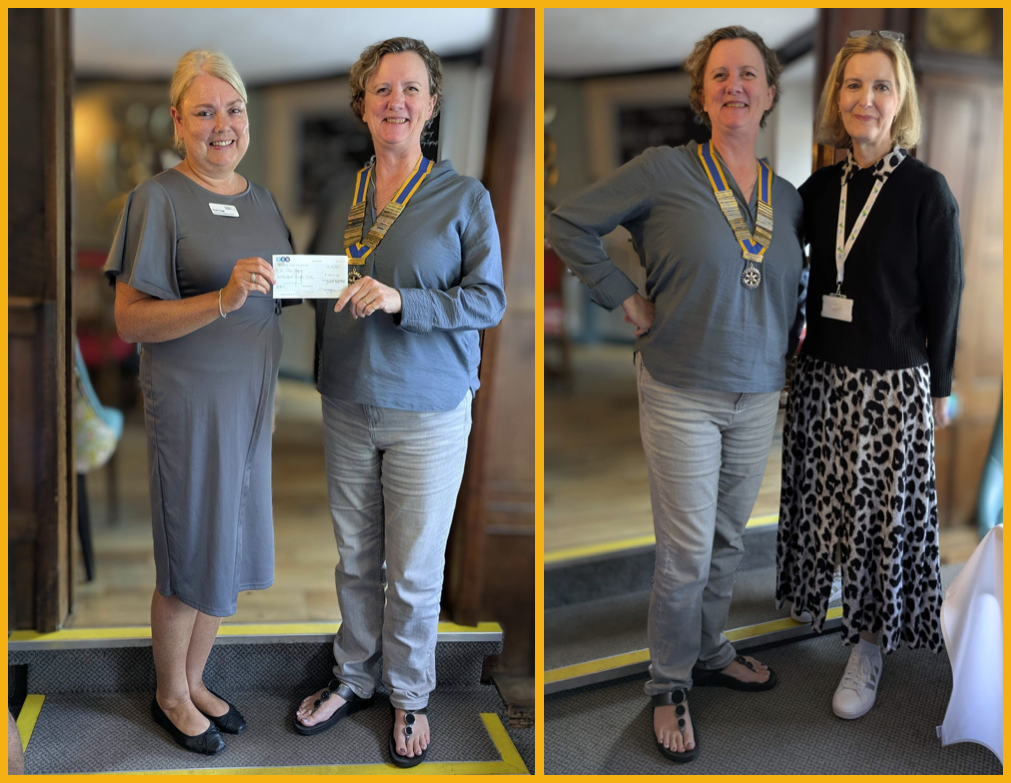 Paula Fogg & Helen Rayner pictured with Lois Sparkes.