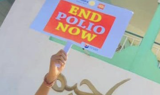 End polio now. From Rotary webpages.