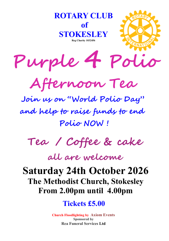 Flyer for Purple4Polio