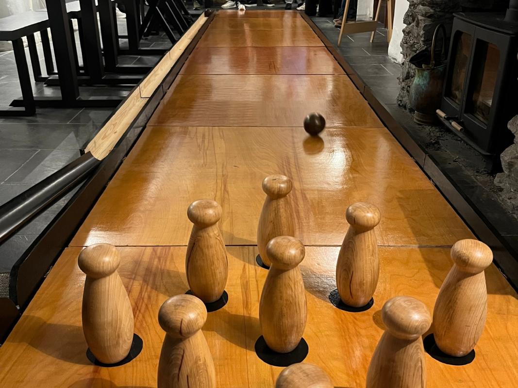 Skittles night in Plas Glas, Bala