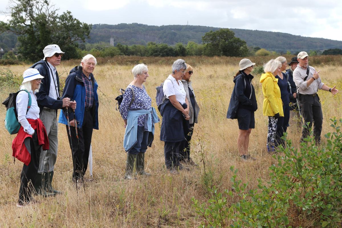Portishead Rotarians and friends visiting Watercress Farm