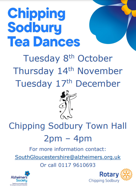 Tea Dances start again in October