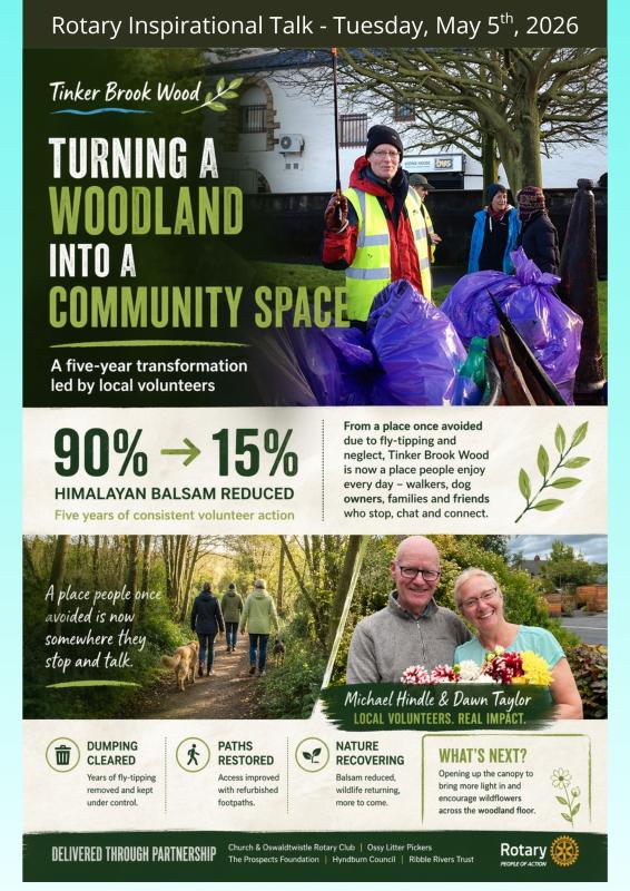 Michael and Dawn will talk about Tinker Brook wood