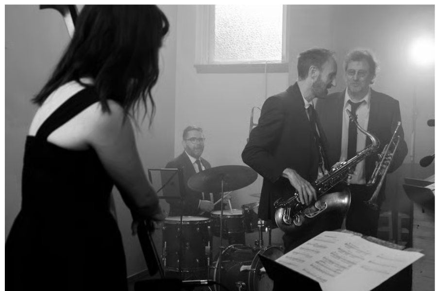 Brit-pop meets bebop in creative mashups of familiar tunes.