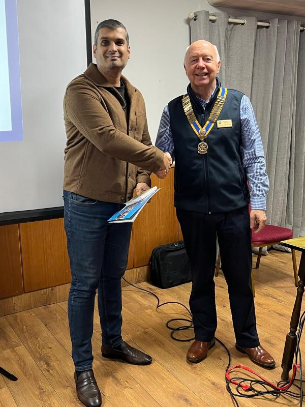 President Anton welcomes Vijay into the Club