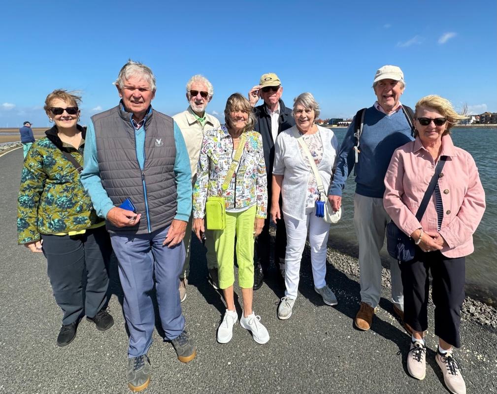 Club members at West Kirby lake