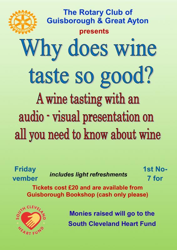 Poster for wine event