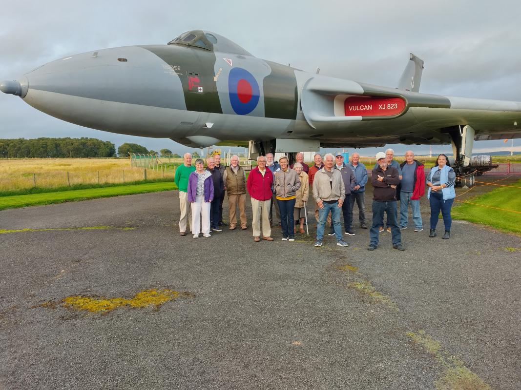 Group photograph with the Avro Vulcan.