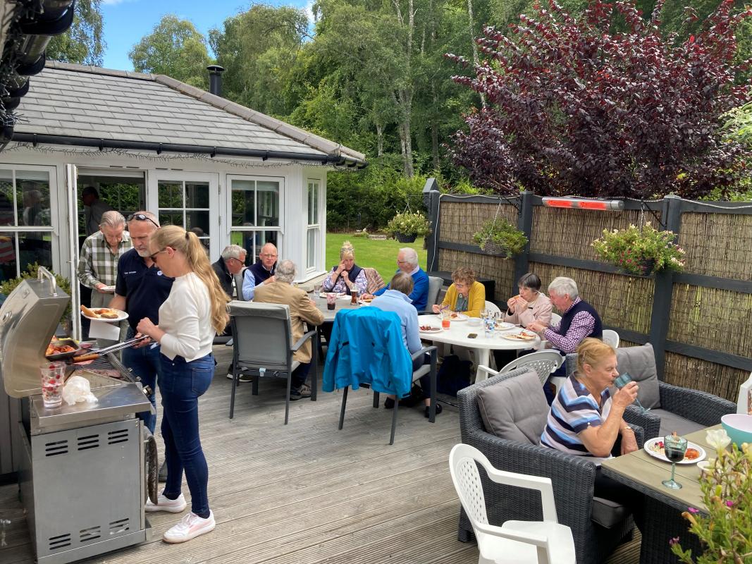 President at home - chillaxing