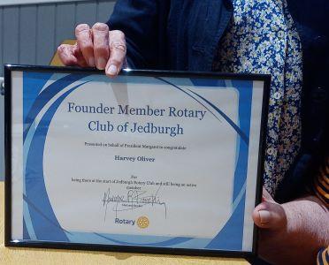 a certificate being held