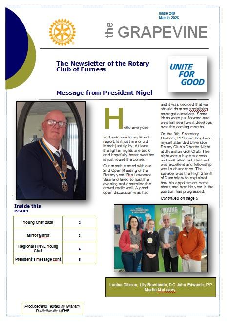 Front page Grapevine March 2026