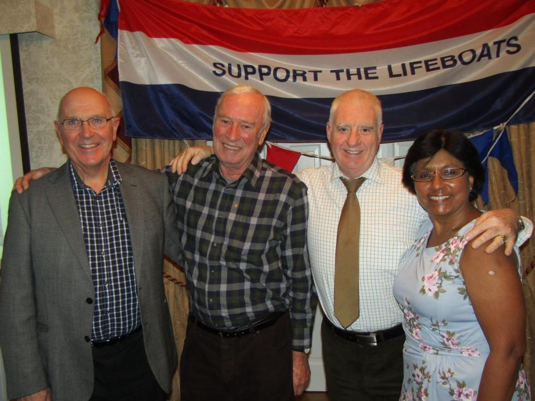 The photo shows the 4 Rotary Presidents from Workington Derwent club, Bassenthwaite, Cockermouth, and Workington.